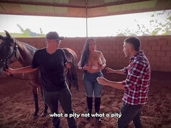 Grote kont, Grote mammen, Braziliaans, Stel, Hondjeshouding, Boederij, Hd, Rijden