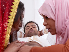 アラブ, フェラチオ, 茶髪の, バック, Hd, オナニー, 三人, 妻