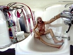 Amateur, Salle de bains, Gode, Masturbation, Transsexuelle, Fumer, Solo, Jouets