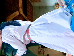 Grosse bite, Attrapée, Hd, Chatte, Jupe, Professeur, Serré, Uniforme