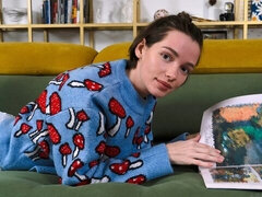 18 jaar, Enthousiasteling, Kont, Vingeren, Masturbatie, Kort haar, Mager, Tiener