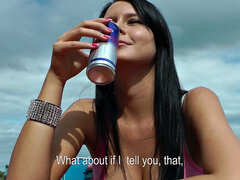 Mamada, Morena, Penetracion con dedos, Perforación, Coño, Tatuaje, Paja con tetas