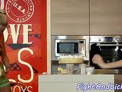 Grappling stunners orally pleasure each other