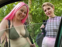 18 летние, Любители, Большие сиськи, Минет, Две девушки, Хд, На природе, Сосущие