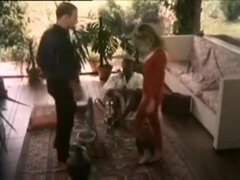 Blonde, Sucer une bite, Tir de sperme, Français, Interracial, Rétro ancien