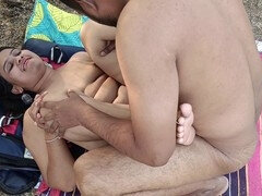 叔母, 農場, インド人, 裸, アウトドア, ヤリマンの