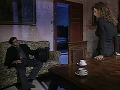 Schönheit, Blasen, Kehlenfick, Schwanz, Italienisch, Orgasmus, Muschi, Vintage