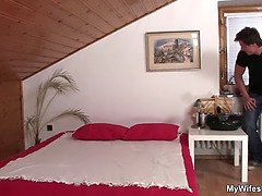 Omie, Masturbatie, Rijpe lesbienne, Moeder, Roodharige vrouw, Kousen, Tiener, Speelgoed