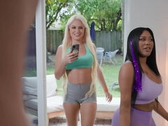 Virgin masseur is excited to rub and fuck a black slut