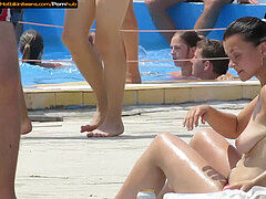 torrid swimsuit teenagers at the pool candid voyeur hd