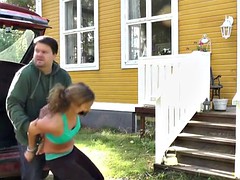 Anaal, Bondage discipline sadomasochisme, Pijpbeurt, Gebondenheid, Sperma shot, Buiten