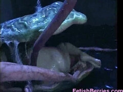 Asiatique, Bondage, Brunette brune, Fétiche, Hd, Japonaise, Monstre, Tentacule