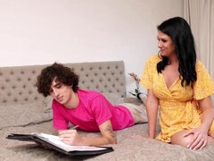 Stepson gets to fuck two bitches all at once in POV