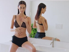 美女, デカパイ, 茶髪の, 女, Hd, オナニー, ポルノスター, 一人