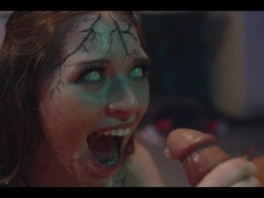 Funny Octavia Red and Anna Claire Clouds - hd scene - Parasited