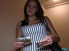 18, デカ尻, 茶髪の, バック, お金, 自然山雀, ティーン, オッパイの