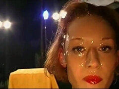 Blasen, Spermaladung, Schwanz, Aufs gesicht abspritzen, Deutsch, Hardcore, Orgie, Rotschopf