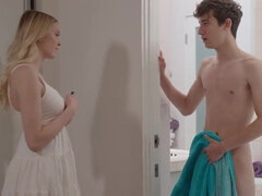 18, アメリカ人, デカチン, フェラチオ, 捕まる, ズームショット, 馬乗り, ティーン