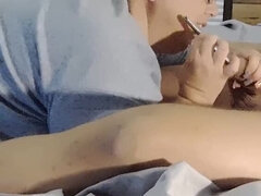 BBW MILF Ramblin Rows Gives Funny Blowjob in Homemade 4K