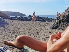 Playa, Atrapados, Despelote, Masturbación, Desnudo, Adolescente, Trio, Bajo la falda