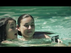 Penetracion con dedos, Besar, Pezones, Piscina, Pezones inflados, Coño, Tetas, Bajo el agua