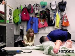 Raunchy babe busted with tons of stolen dildos