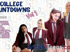 College student dirt with luring sugar from British Teens