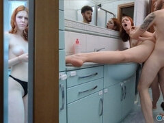 Pov: My Stepbrother Is Spying Me In The Bathroom And Then Bangs Me For Good (italian Dialogues)