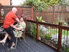 Sexy UK OAP slut gets fucked up the arse