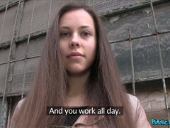 Enthousiasteling, Lieveling, Pijpbeurt, Bruinharig, Sperma in gezicht, Buiten, Gezichtspunt, Openbaar