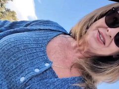 Amerikaans, Blond, Seksspeelgoed, Vrouw, Hd, Masturbatie, Buiten, Slet