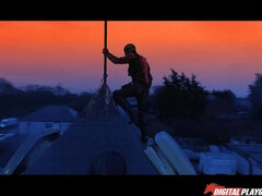 Culo, Negro, Fetiche, Cuero, Al aire libre, Perforación, Coño, Tetas