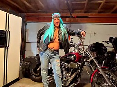 Hot Biker Chic FUCKED at Halloween Party!