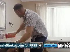 Daughter-in-law gets stuck in the bathtub, so step-father unplugs her with a load of liquid skeet