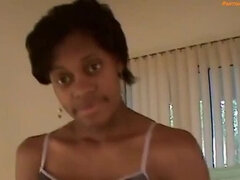Africain, Amateur, Audition, Sucer une bite, Tir de sperme, Naturelle, Nylon, Pov