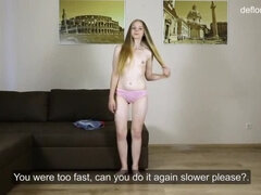 Première fois, Innocente, Petite femme, Chatte, Solo, Adolescente, Serré, Vierge