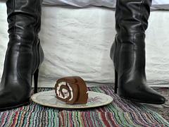 Botas, Morena, Europeo, Pies, Alemán, Pov, Fumando, Solo