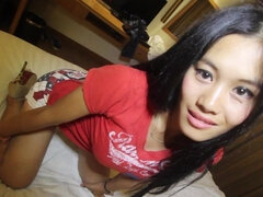 Asiatisch, Blasen, Spermaladung, Schwanz, Filipina, Zierlich, Jungendliche (18+), Titten