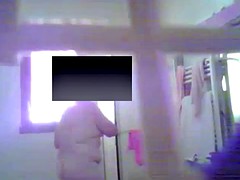 Badkamer, Mooie dikke vrouwen, Douche, Bekijker