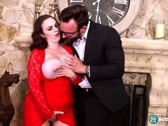 Sperma shot, Jurk, Handbeurt, Zuigen, Tietenklus