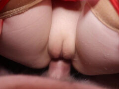 Amateur, Rubia, Estilo perrito, Bragas, Sexo fuerte, Solo, Medias largas, Tetas