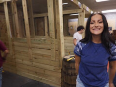 18, 小柄, ハメ撮り, 公共, ティーン