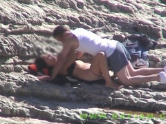 Playa, Tetona, Linda, Garganta profunda, Polla, Natural, Orgasmo, Tetas