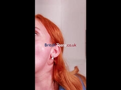 18 jaar, Enthousiasteling, Grote mammen, Sperma in gezicht, Hd, Feest, Roodharige vrouw, Slikken