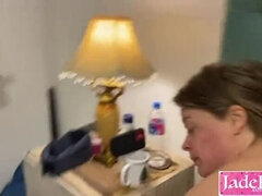 Amateur Hotwife Fucked Hard in Hotel Room - Dirty Talk & Cuckold Action