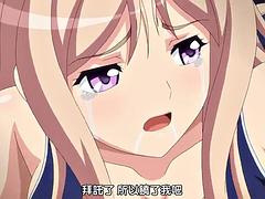 デカパイ, ビキニ, 中出し, グループ, 手コキする, 公共, 三人, オッパイの