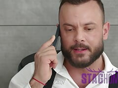 Staghomme Uncut businessman Sir Peter dominates Bastian Karim raw