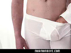 MormonBoyz - Muscle father Priest pounds a teenager Jock
