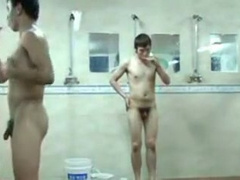 Naked guys in the showers