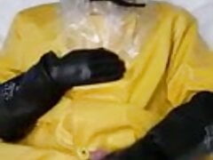 yellow rain gear and breath control